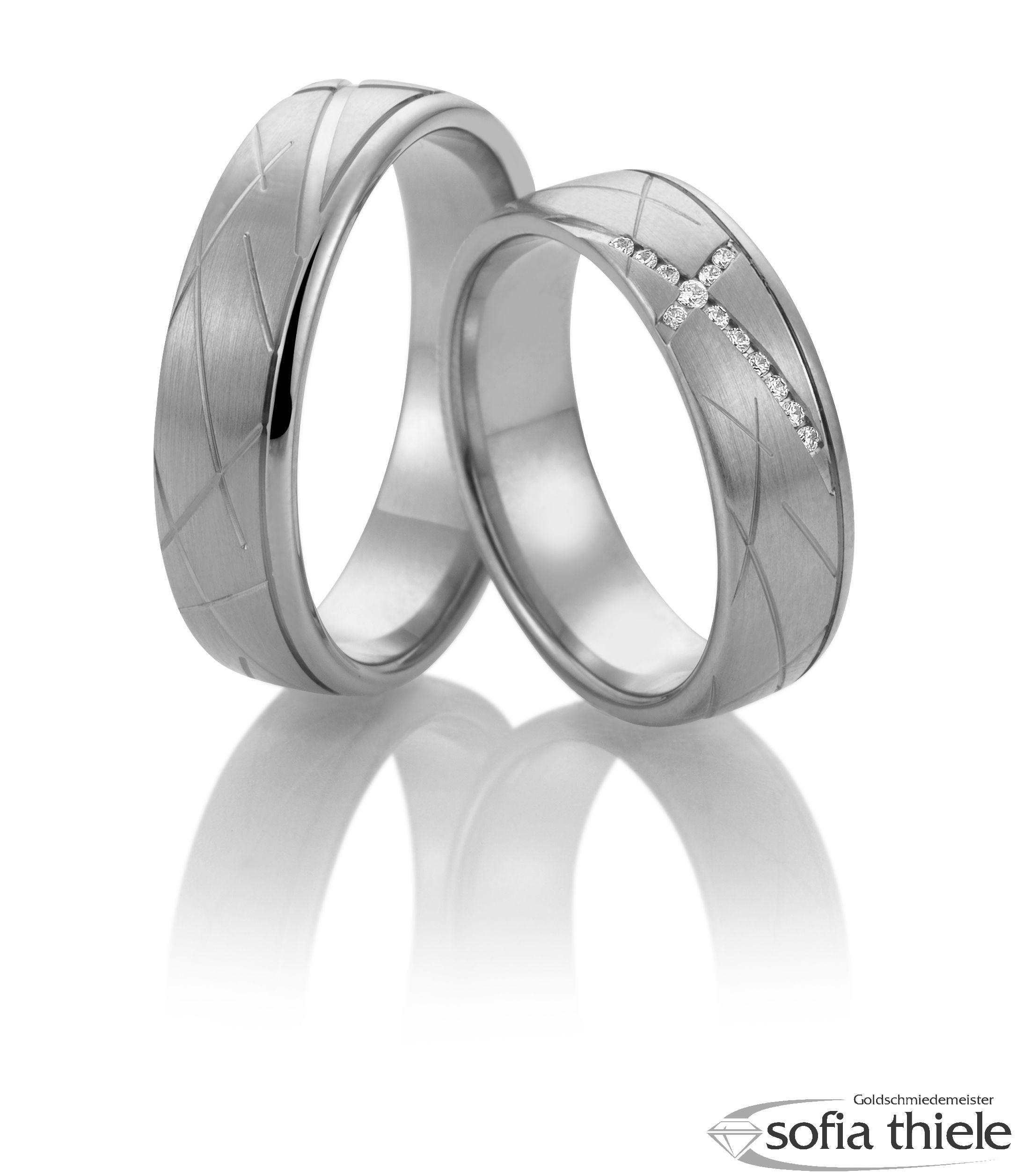 Trauringe Gold Paar 49-81644-45-375W