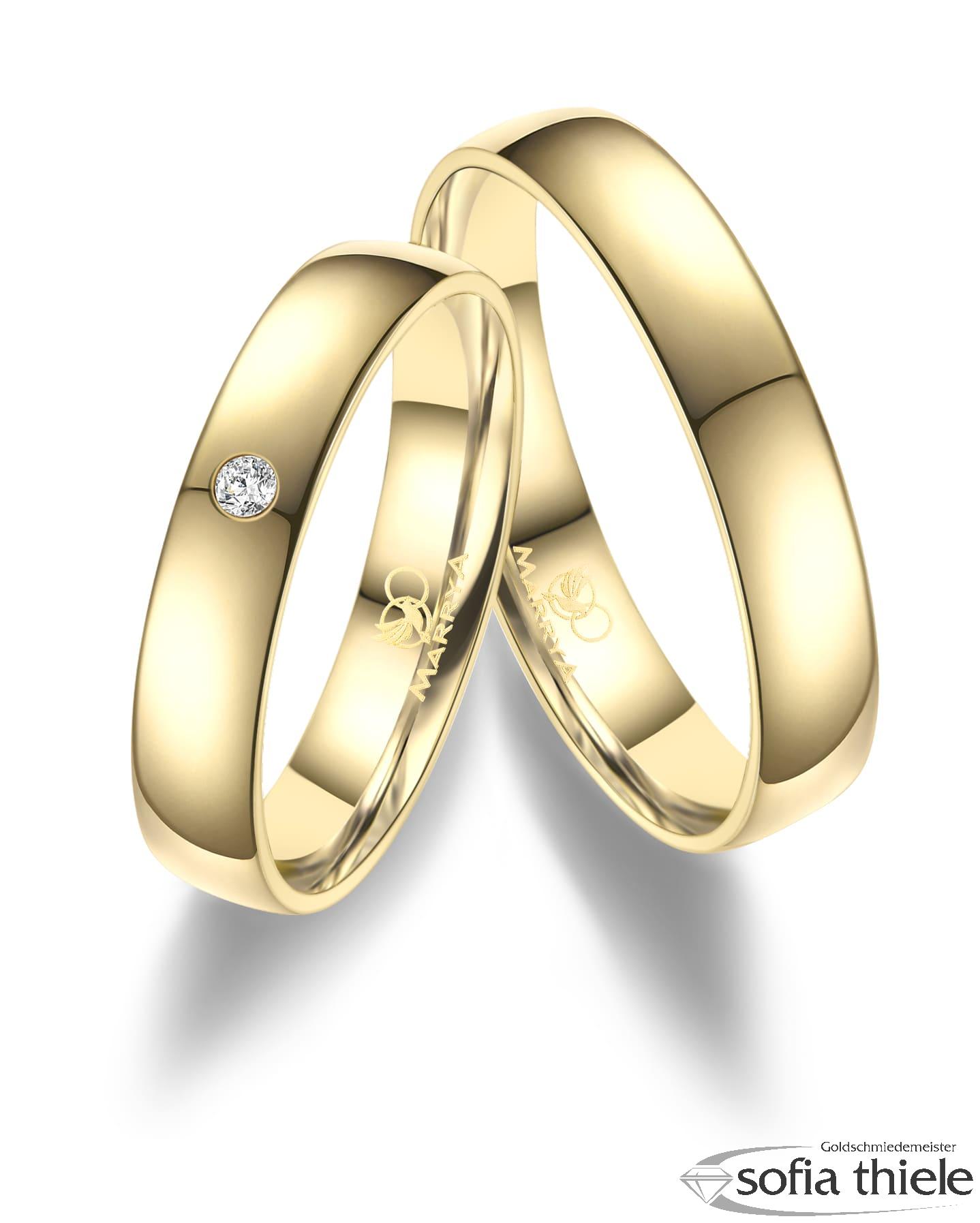 Trauringe Gold Paar GO-50