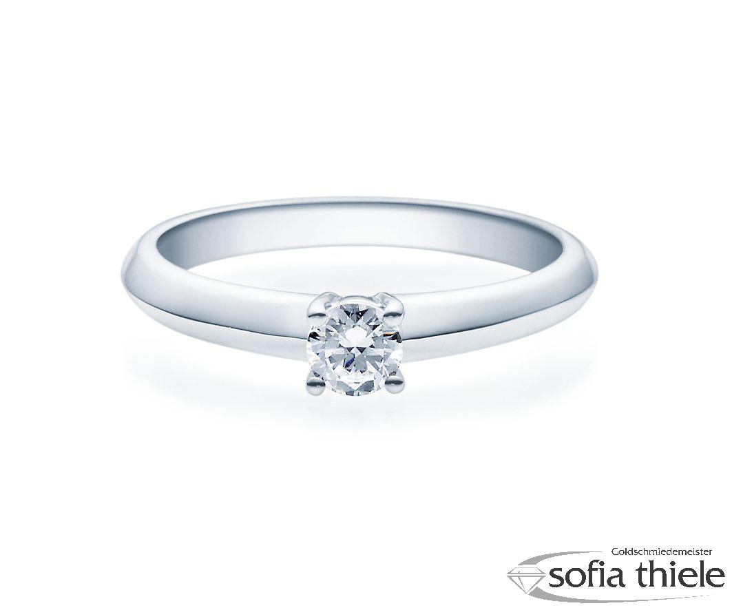 Damenring Silber mit Diamant 18004-0,3-L