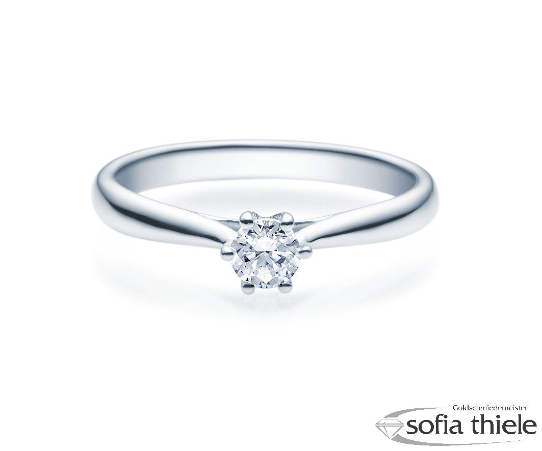 Damenring Silber mit Diamant 18007-0,3-L