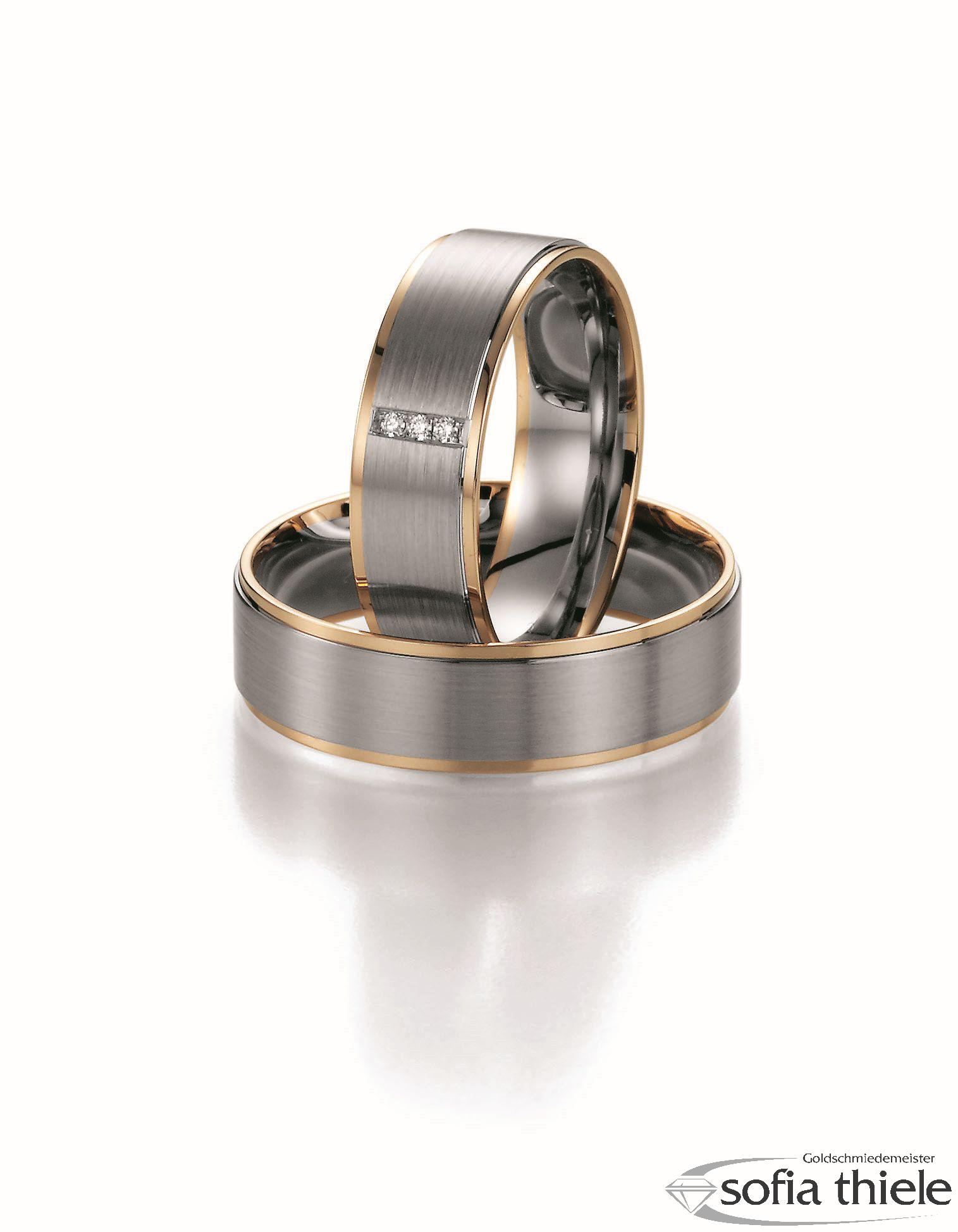 Trauring Palladium Paar 88405