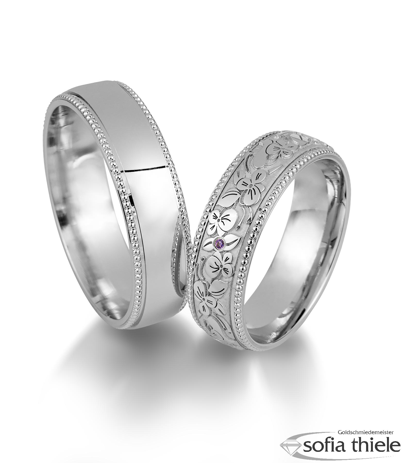 Trauringe Gold Paar 49-81675-0-375W