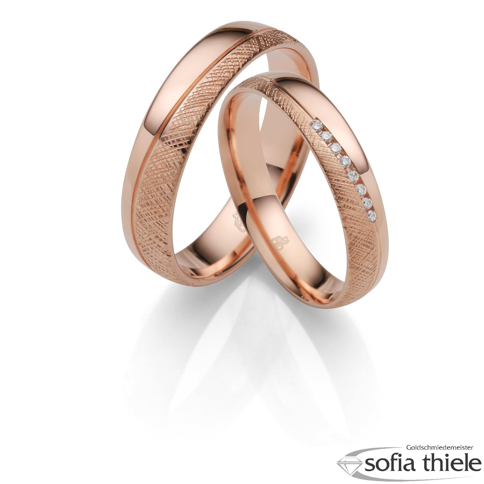 Trauringe Gold Paar R-10-04905-040-375