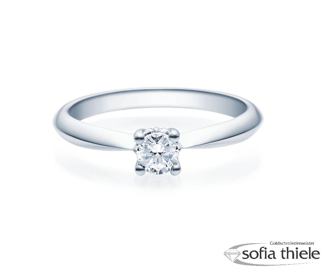 Damenring Silber mit Diamant 18009-0,3-L