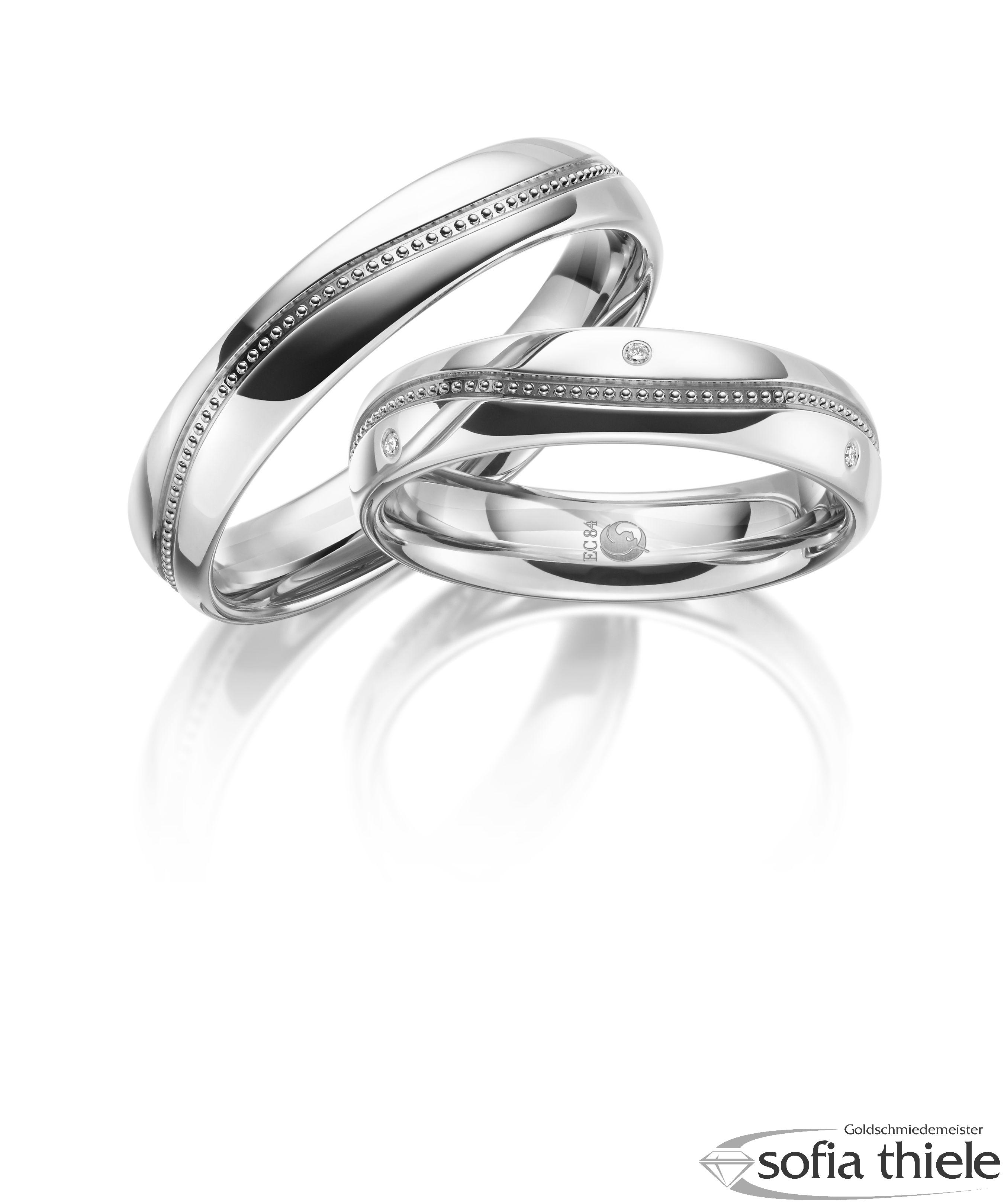 Trauringe Gold Paar RU-1627-1-375W