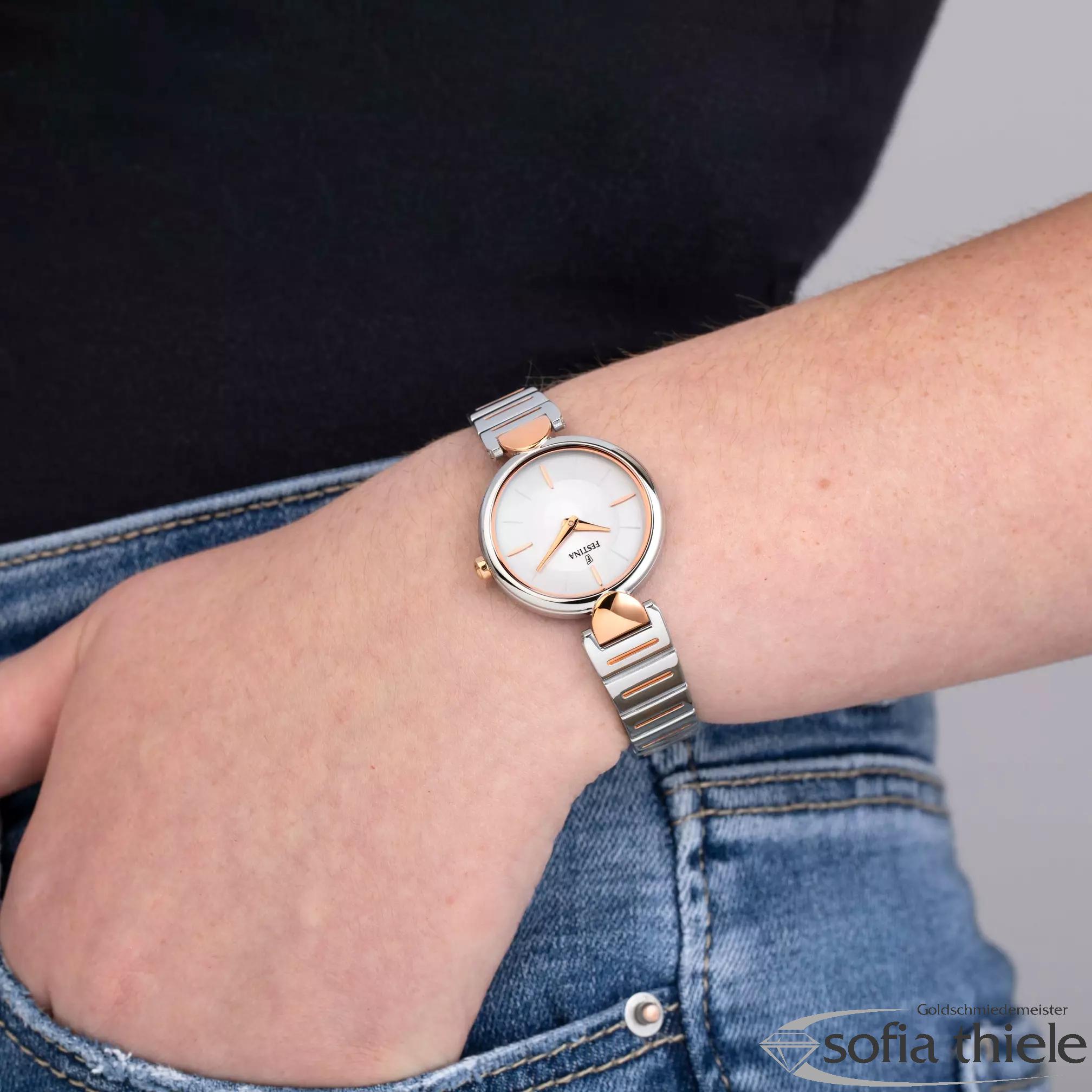 Damenuhr Metallband Quarz F20320-2