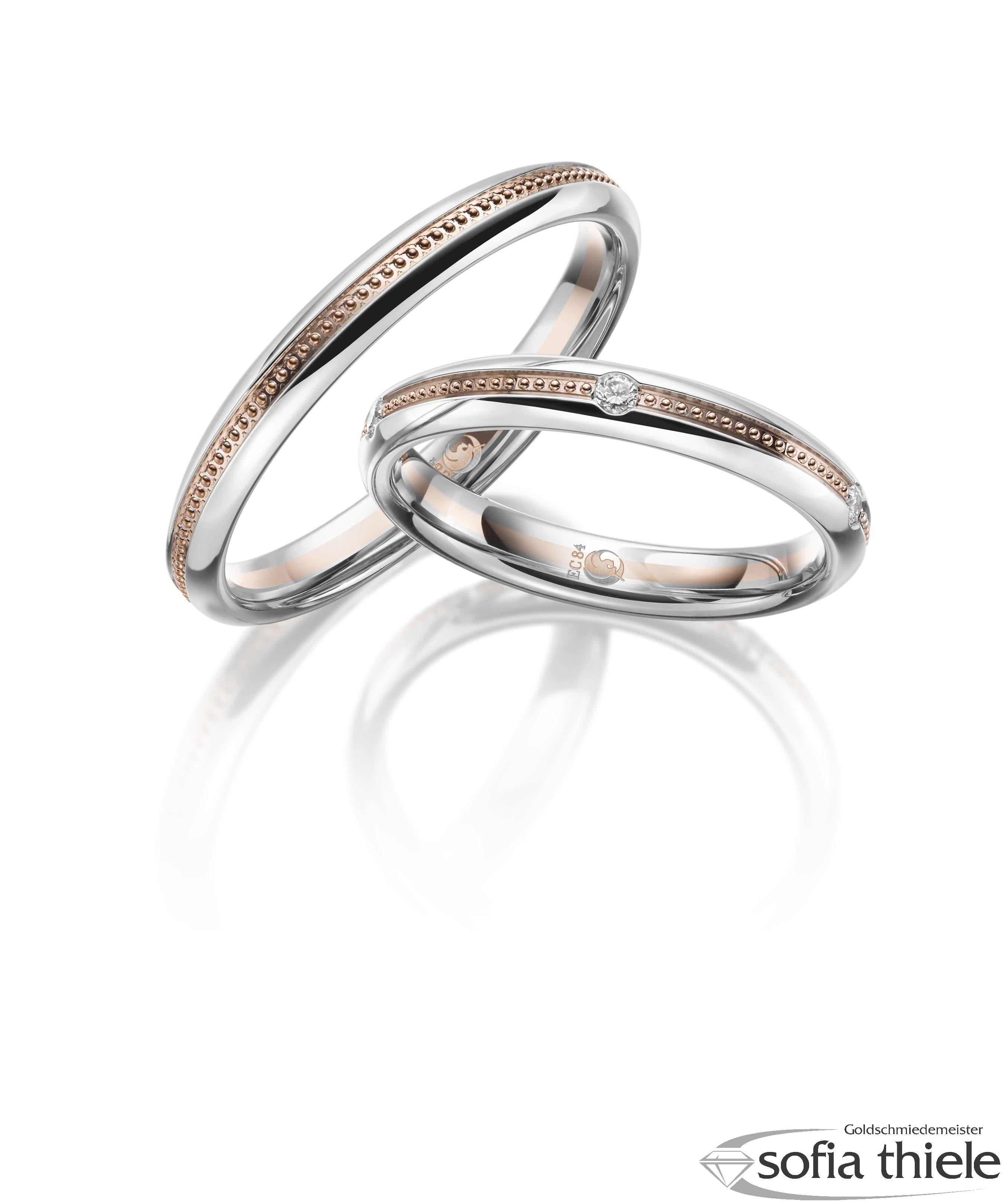 Trauringe Gold Paar RU-1620-1-585WR