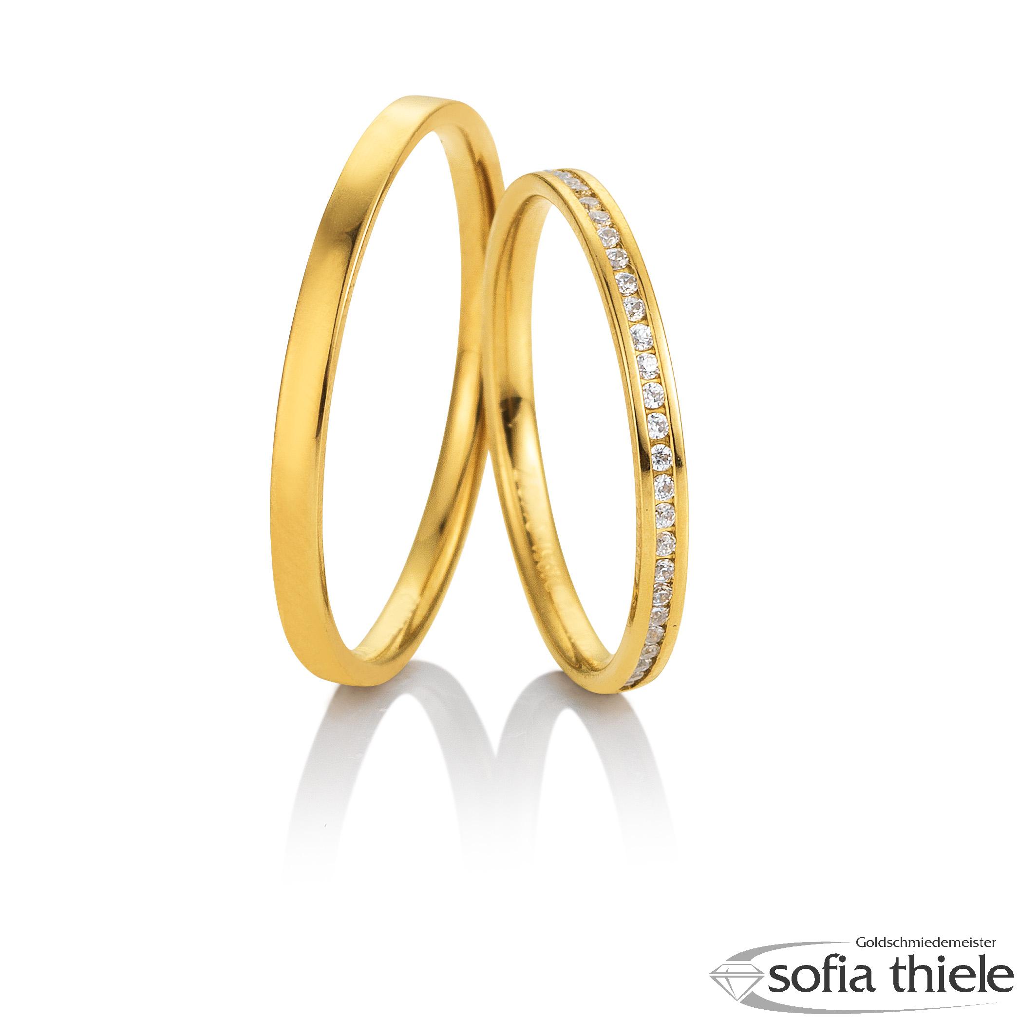 Trauringe Gold Paar 49-81751-585G