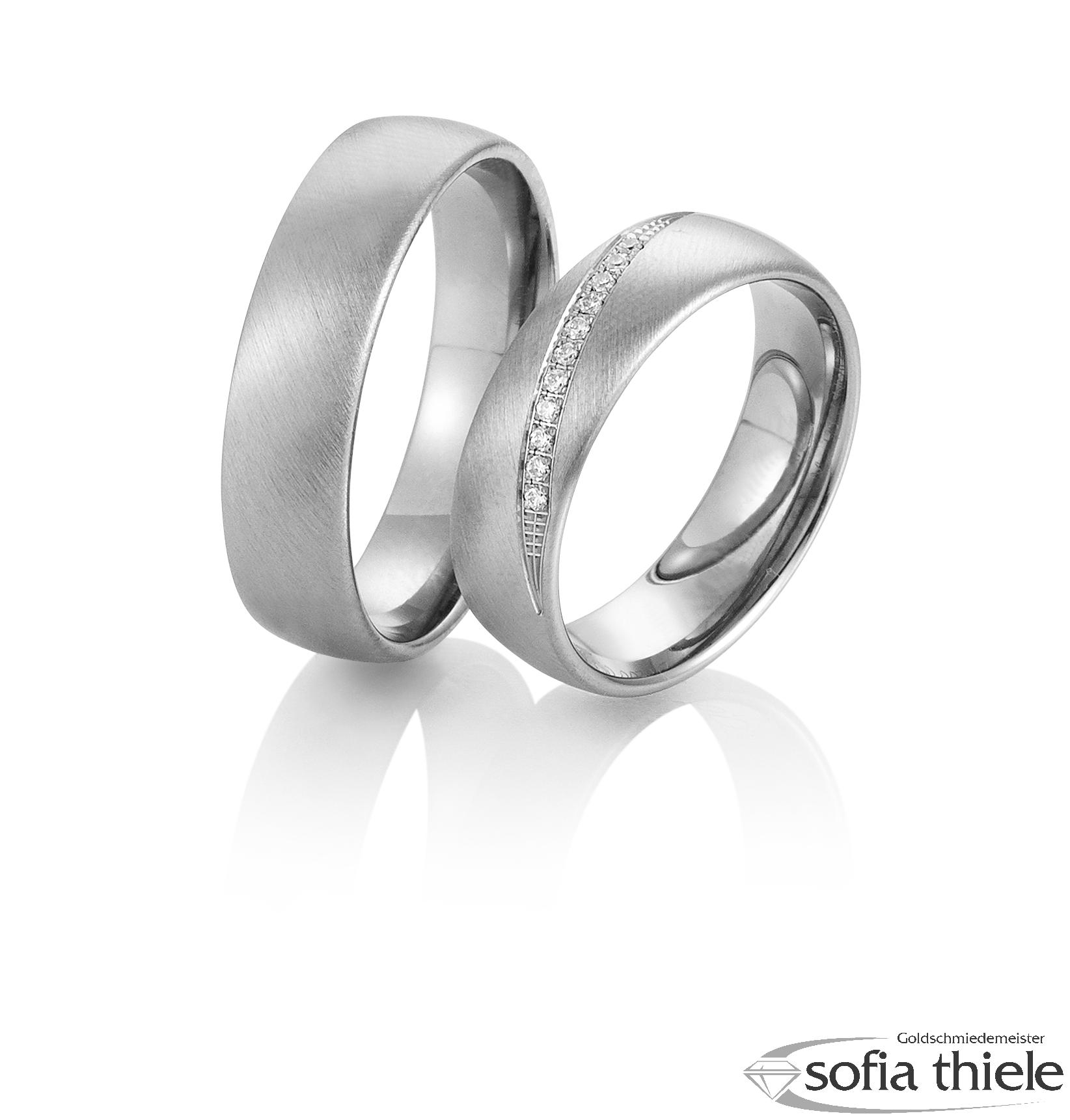 Trauring Palladium Paar B-48-02689-90