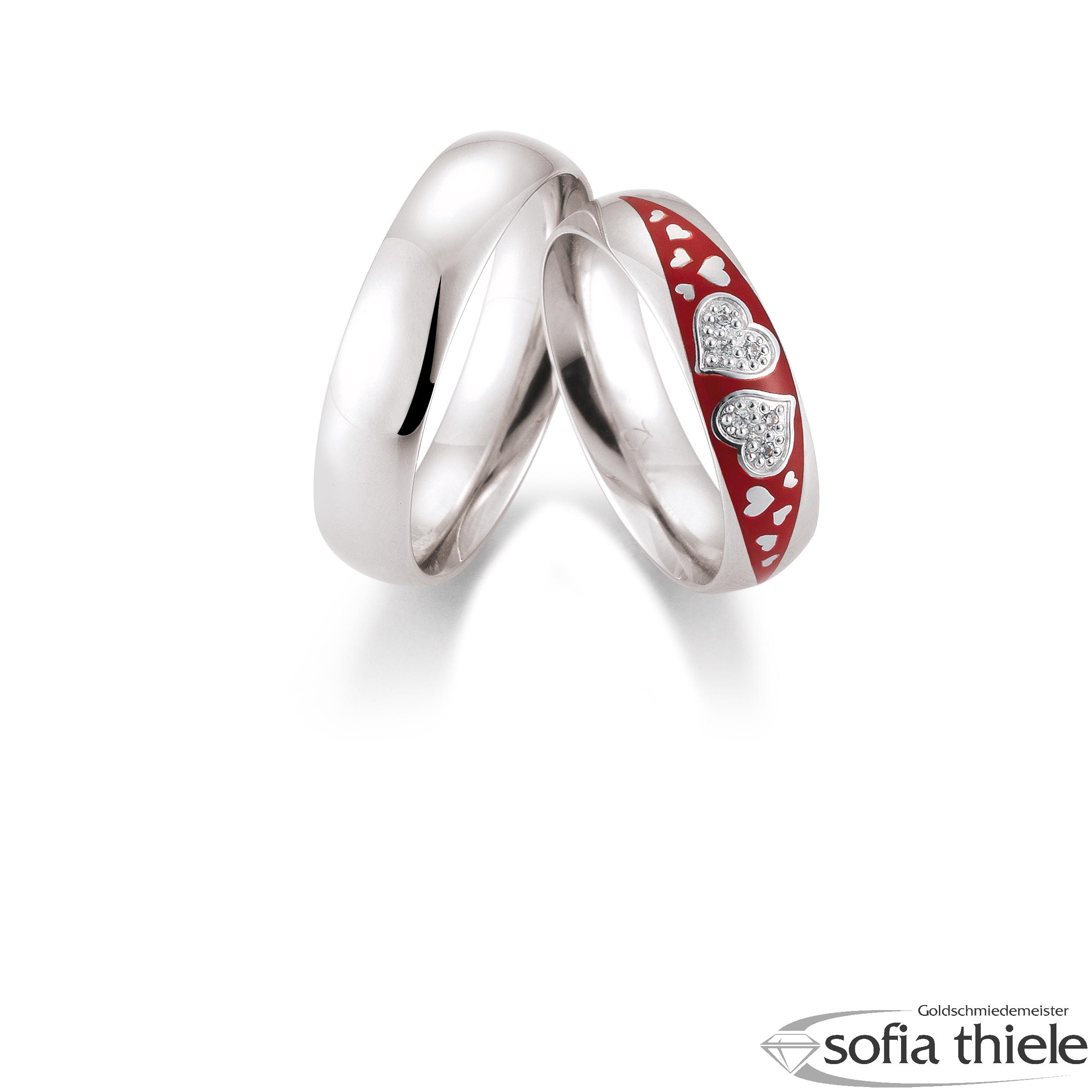 Trauringe Gold Paar B-48-06553-54-375W