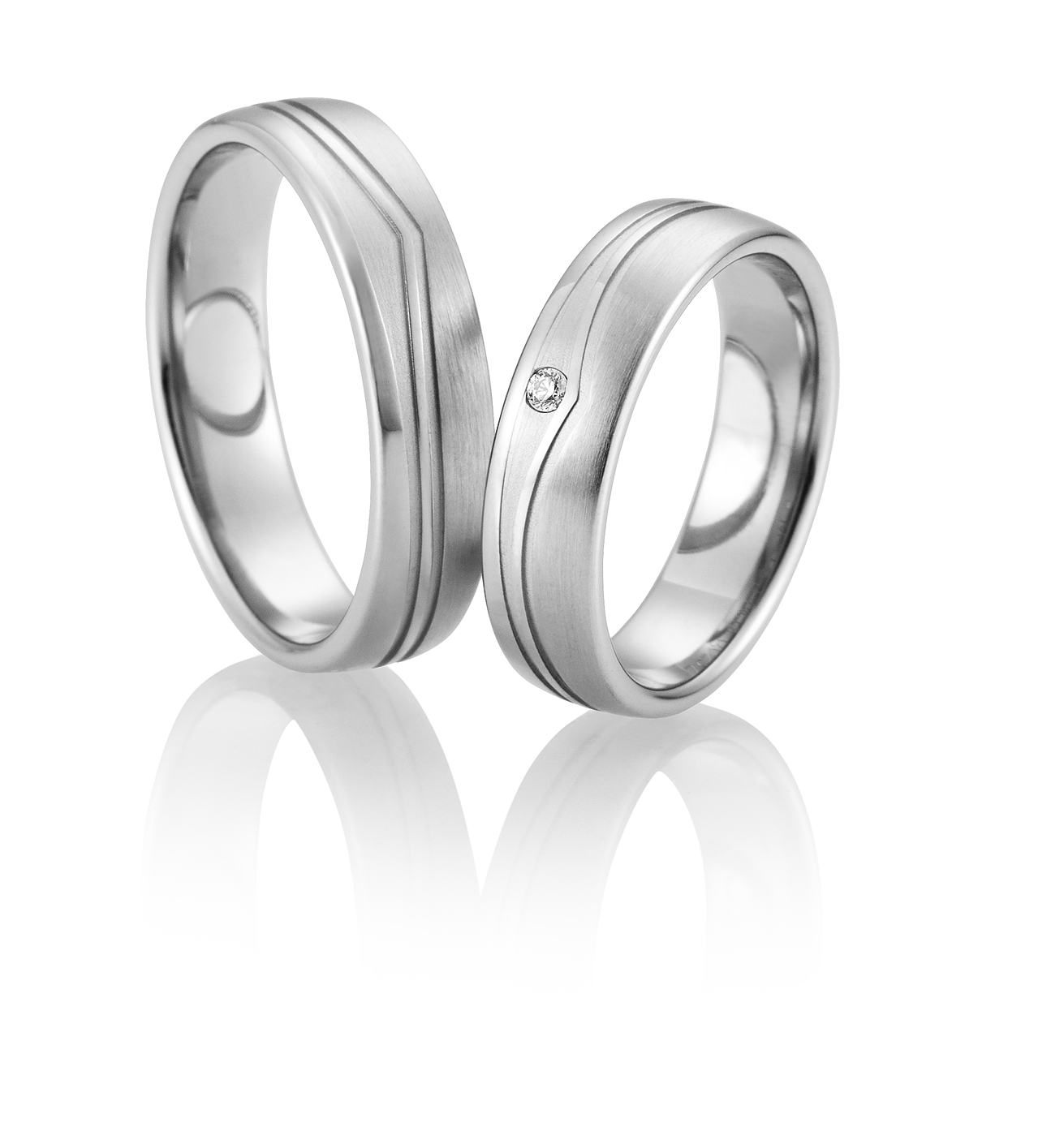 Trauring Palladium Paar B-48-02665-66