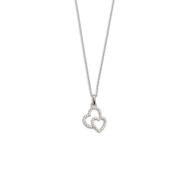 Kette-Collier Silber m. Zirk. XS2760