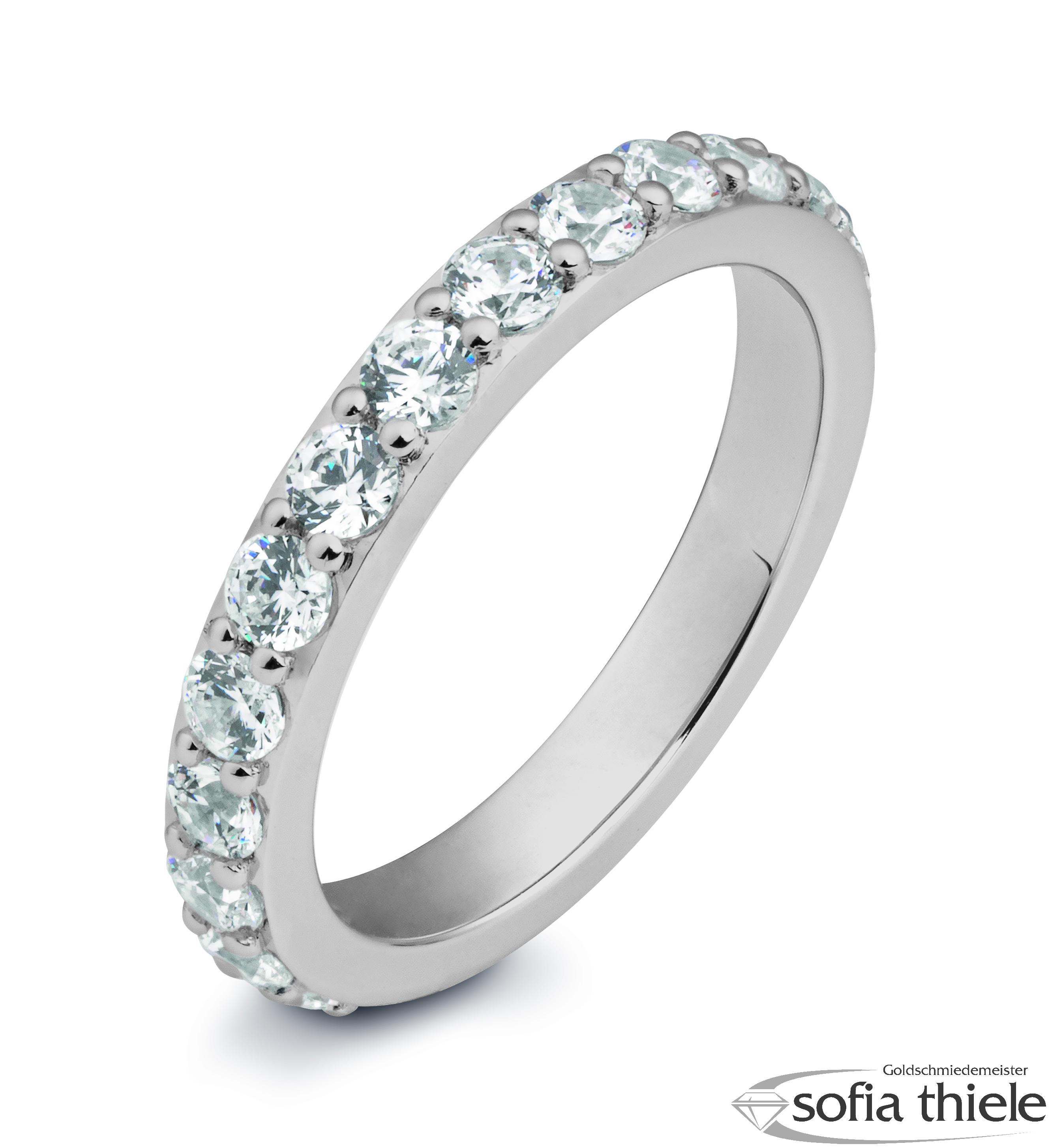 Damenring Platin mit Diamant B-41-061340-6Pt-L