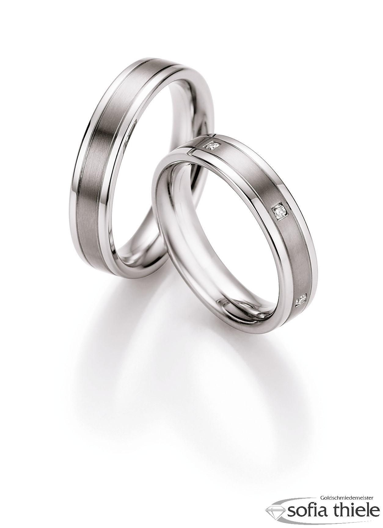 Trauringe Edelstahl Paar 68-06070-050