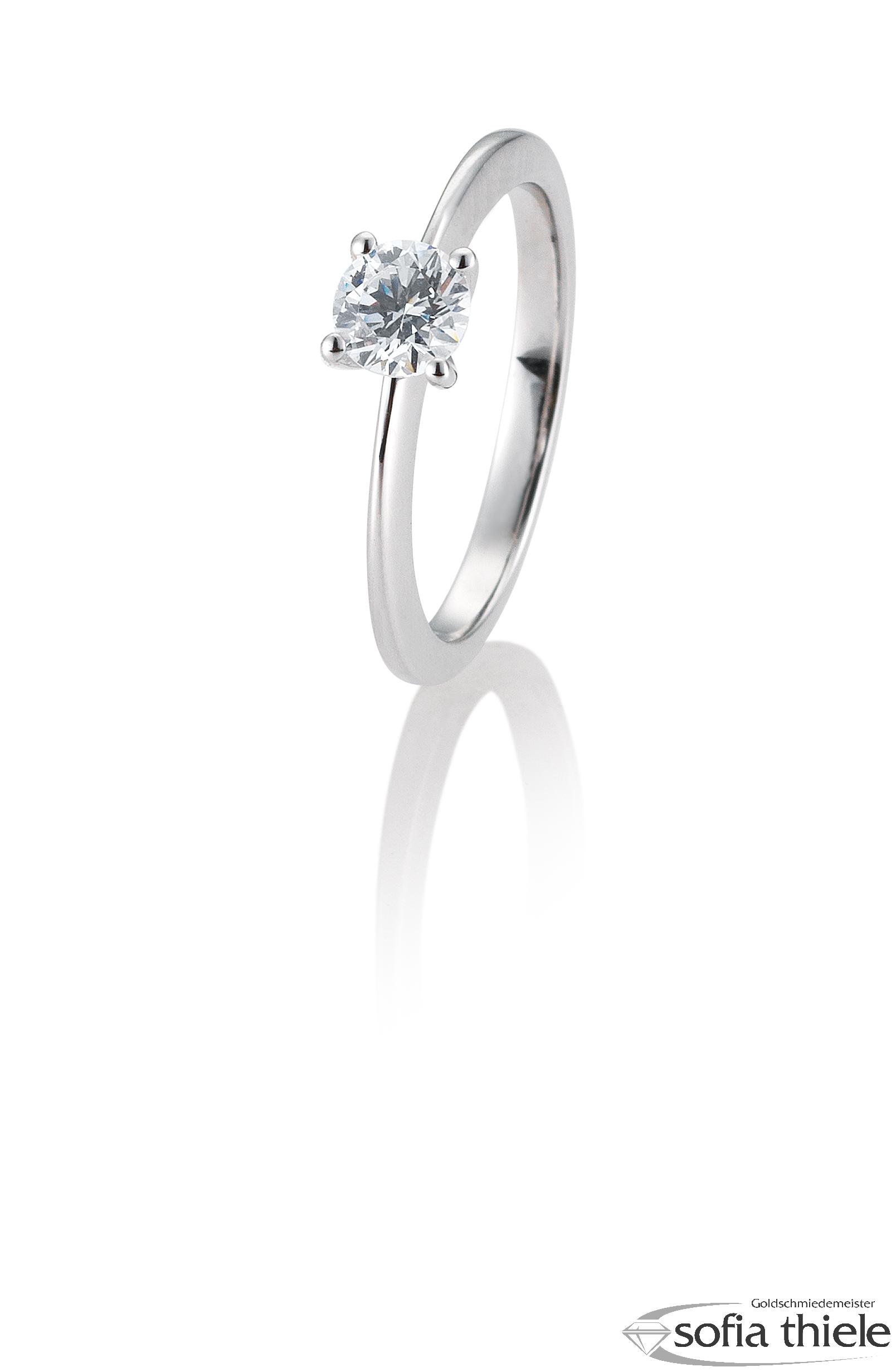 Damenring Platin mit Diamant B-41-057350-6Pt-L