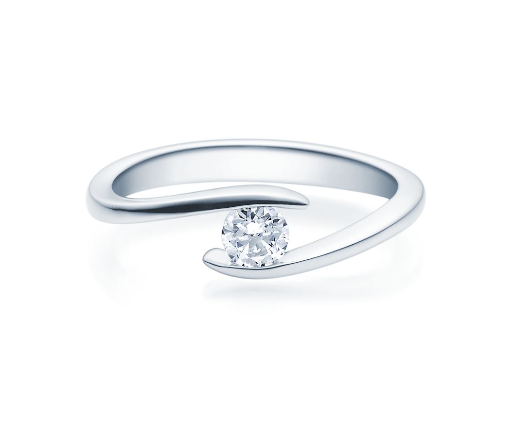Damenring Silber mit Diamant 18015-0,3-L