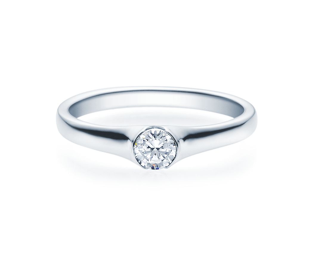 Damenring Silber mit Diamant 18022-0,3-L