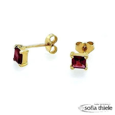 Ohrstecker Gold m. Farbstein 65.1792.55