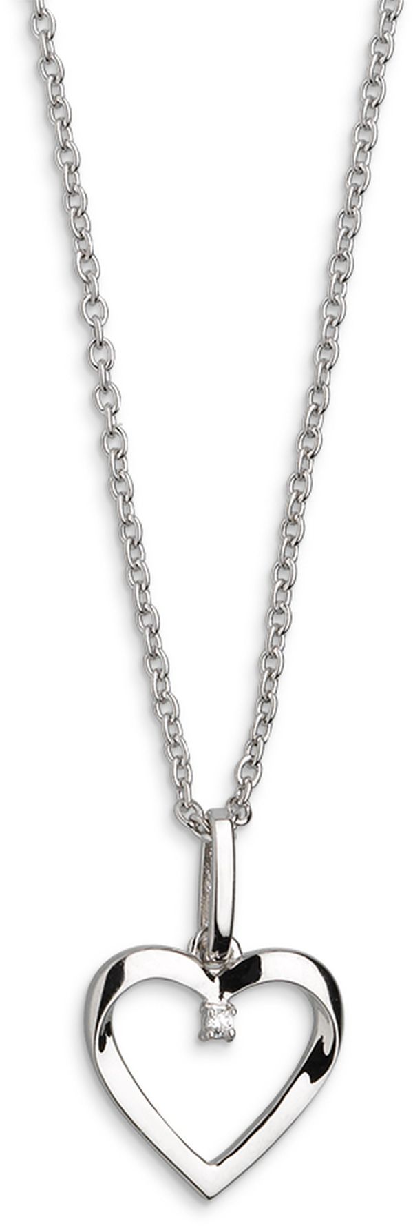 Kette-Collier Silber m. Zirk. XS2795