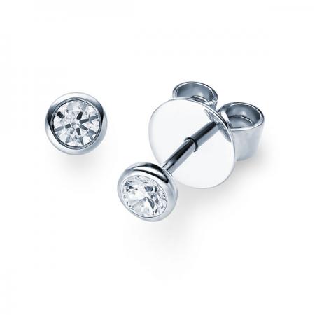 Ohrstecker Gold m. Diamant RU-1575-15-W