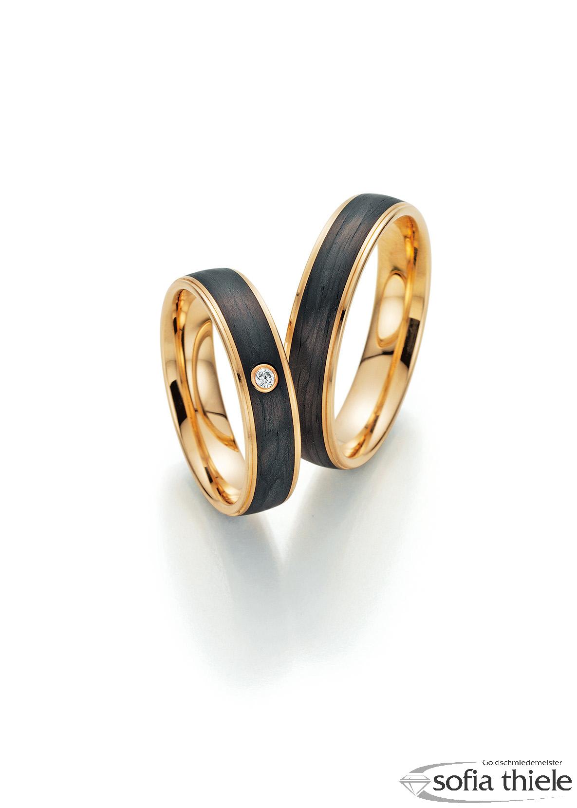 Trauringe Gold Paar F-01160-050