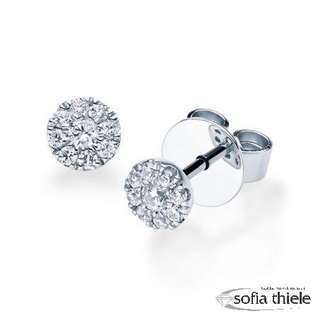 Ohrstecker Platin m. Diamant RU-1618-4-Pt