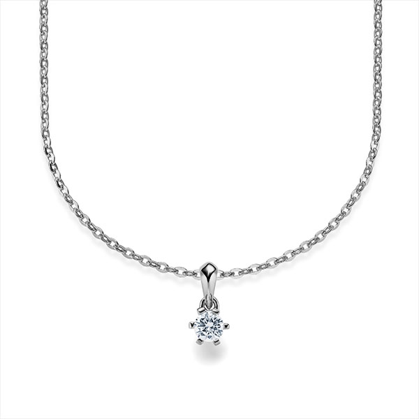 Kette-Collier Platin m. Dia. RU-1576-5-Pt