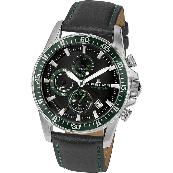 Herrenuhr Lederband Quarz 1-2088C