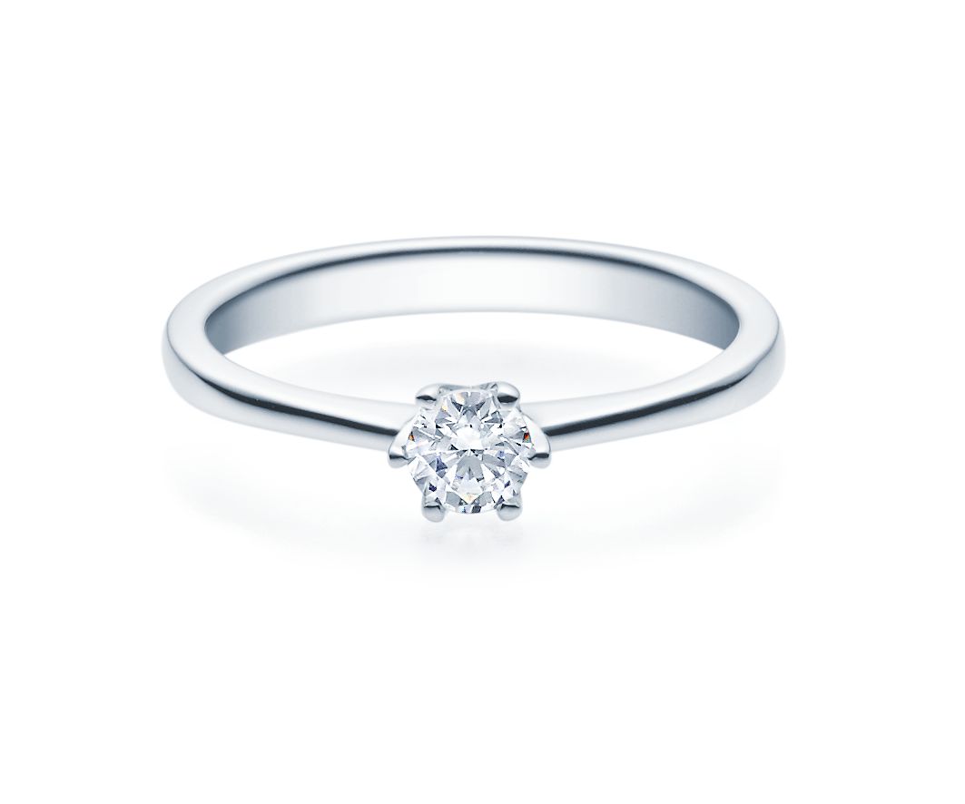 Damenring Silber mit Diamant 18016-0,3-L
