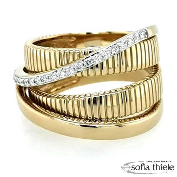 Damenring Gold  mit Diamant 41-06043-585G