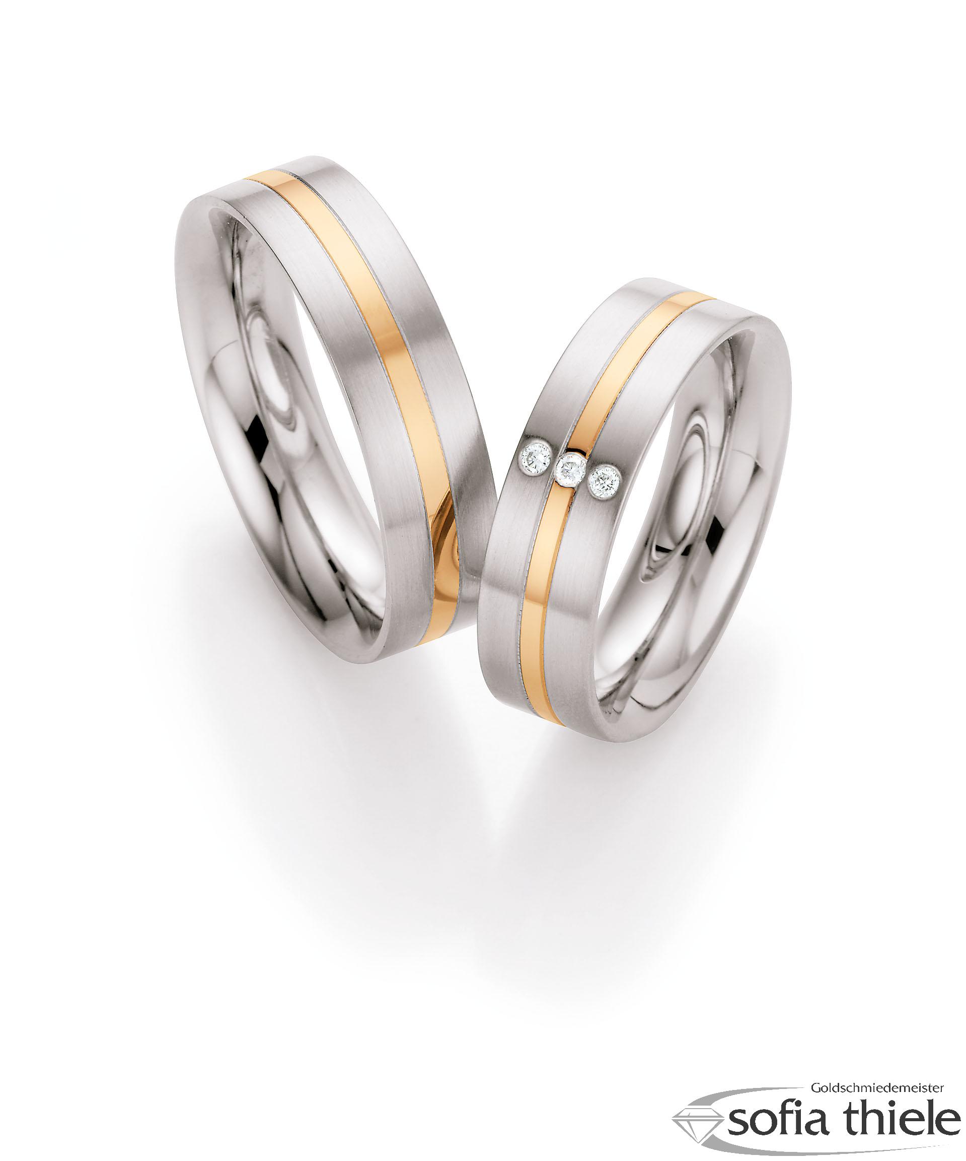 Trauringe Edelstahl Paar 88-01380-060
