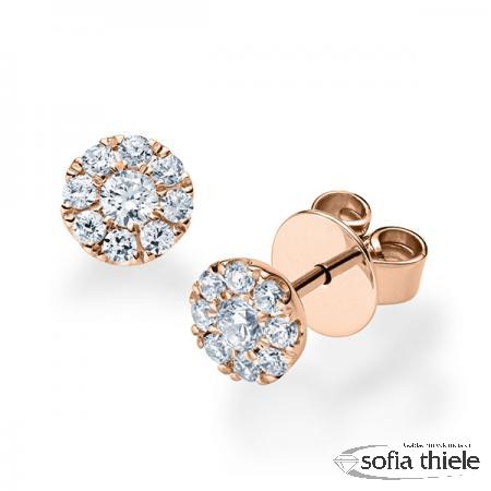 Ohrstecker Gold m. Diamant RU-1618-5-R