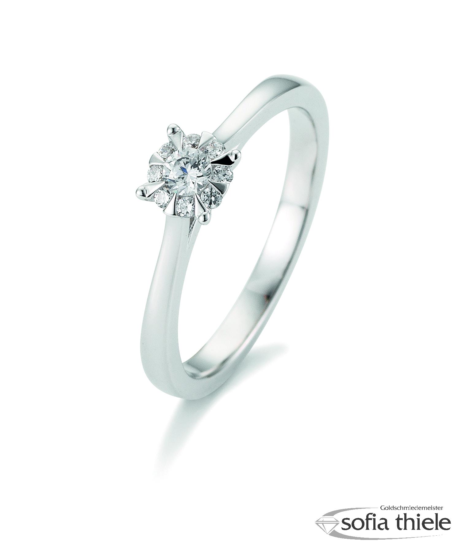 Damenring Platin mit Diamant B-41-057640-600Pt