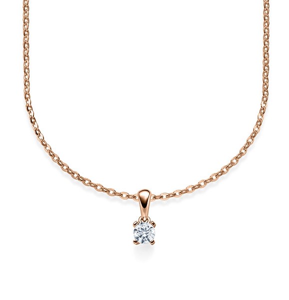 Kette-Collier Gold mit Diamanten RU-1578-2-R
