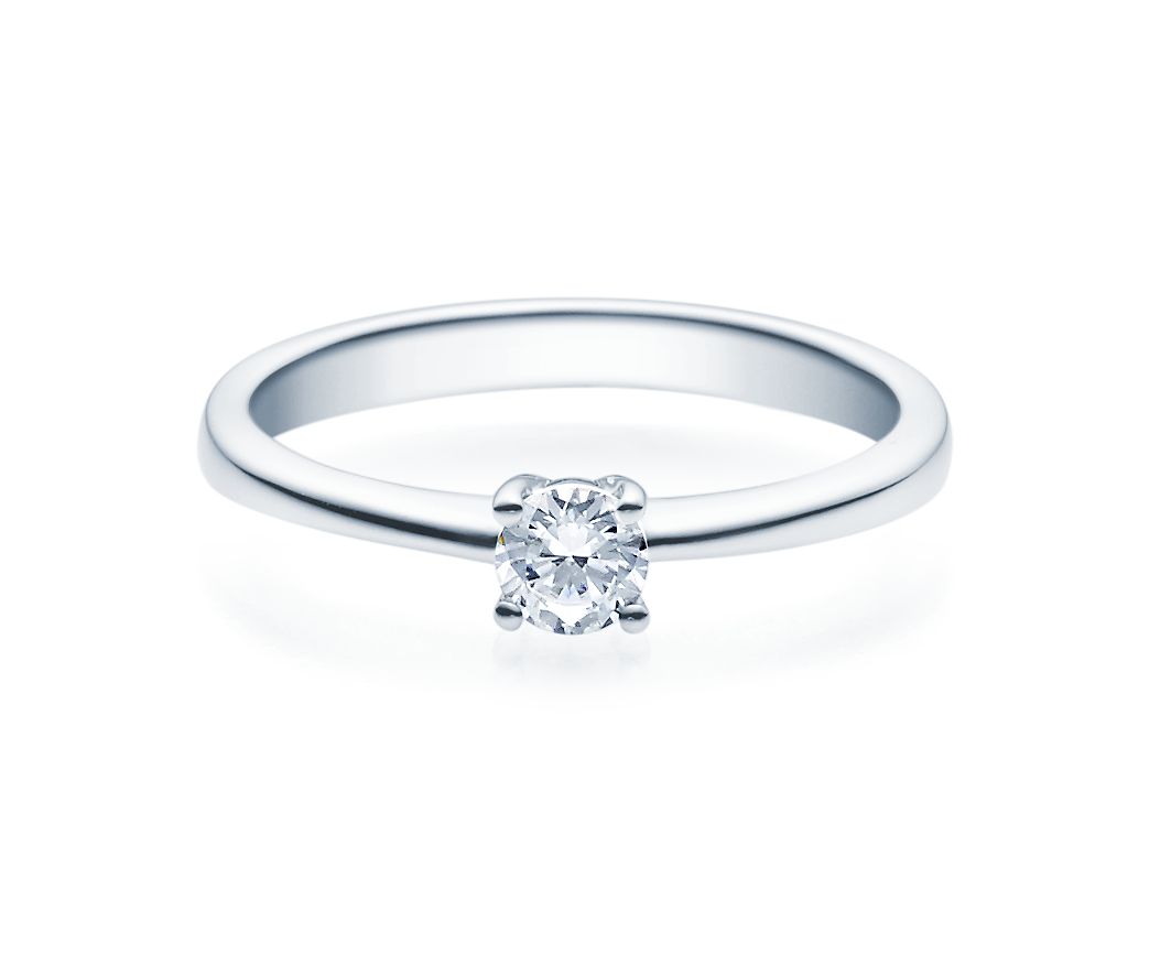 Damenring Silber mit Diamant 18008-0,3-L