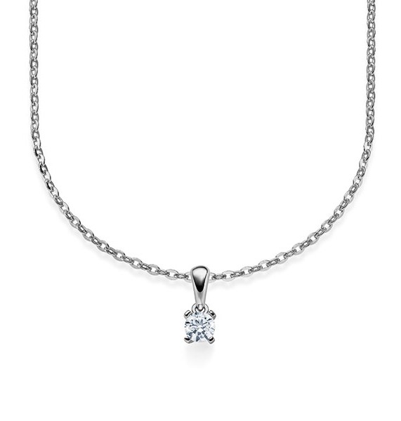 Kette-Collier Platin m. Dia. RU-1578-2-Pt