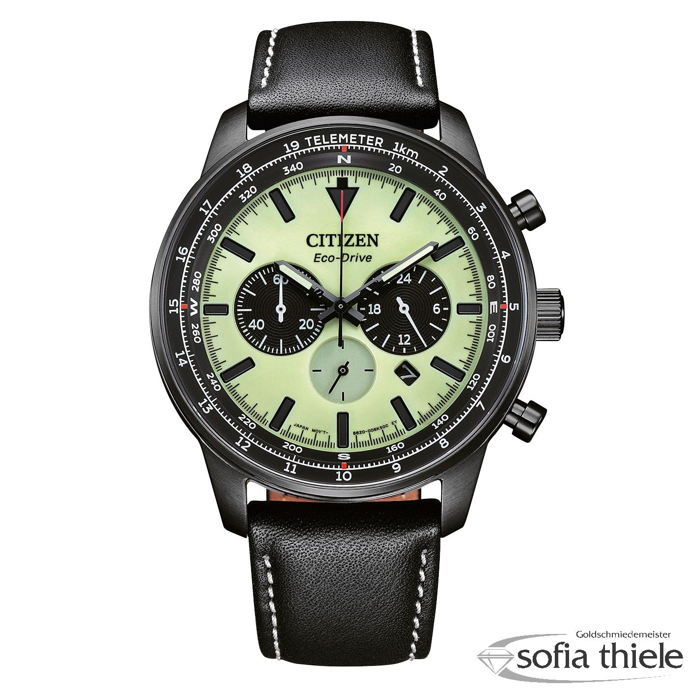 Herrenuhr Lederband Quarz CA4505-21X