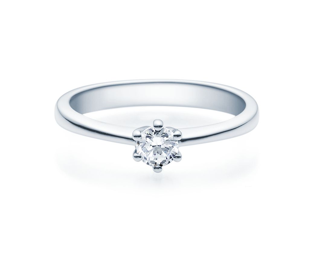 Damenring Silber mit Diamant 18001-0,3-L