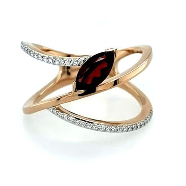 Damenring Gold  mit Diamant 41-05996-375R