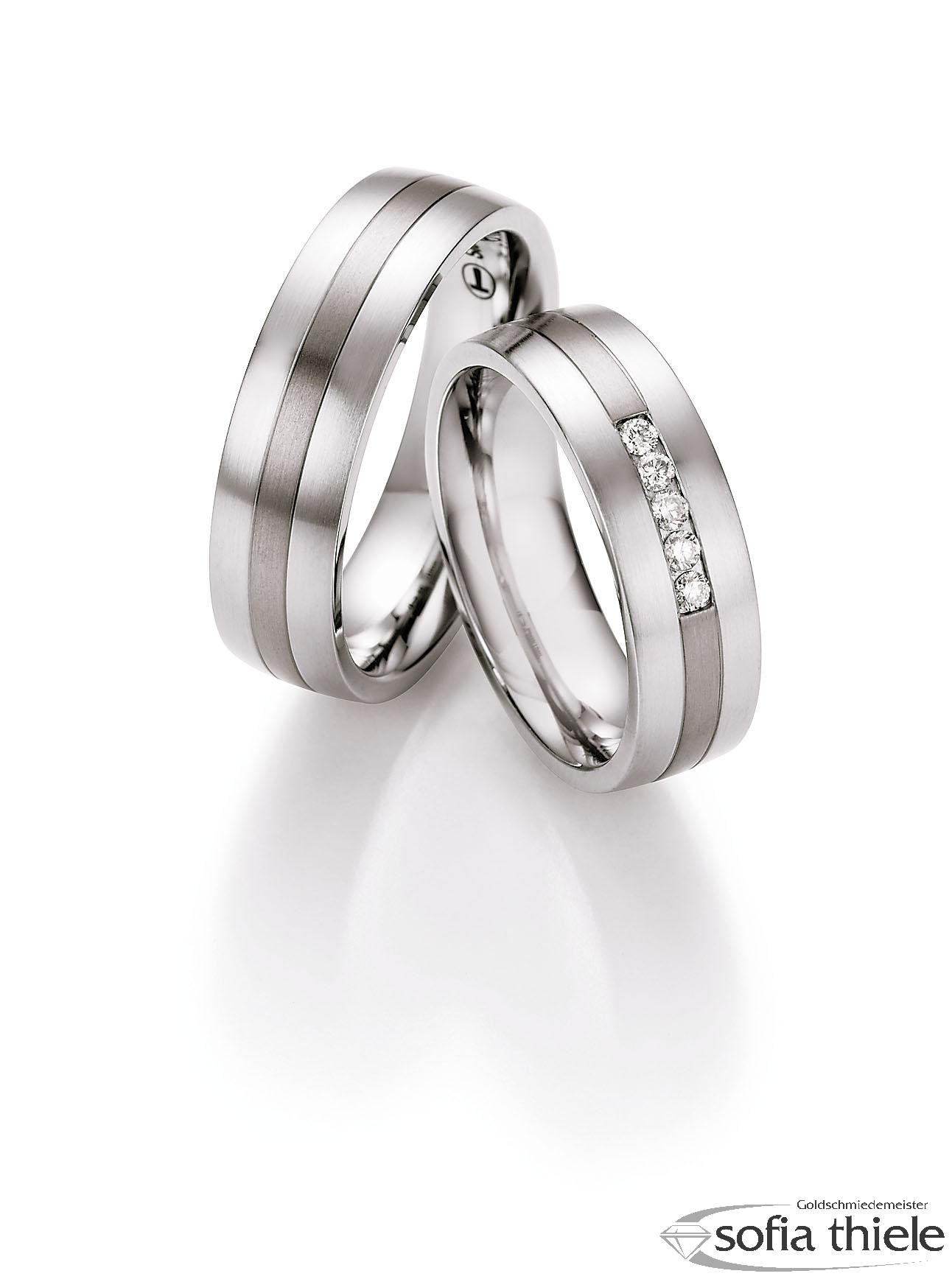 Trauringe Edelstahl Paar 68-06090-065