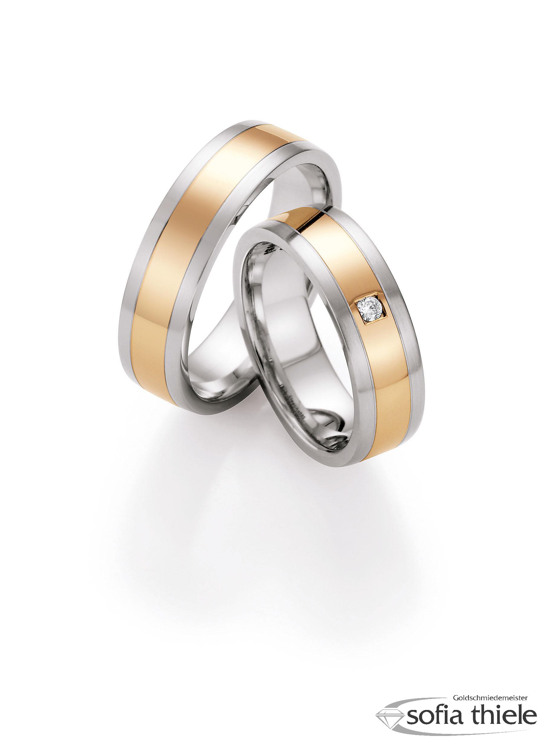 Trauringe Edelstahl Paar 88-05040-060