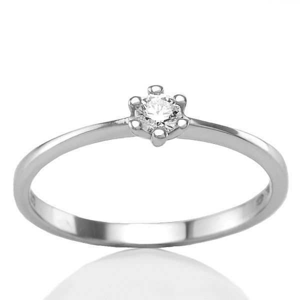 Damenring Gold  mit Diamant 11-08611-weis