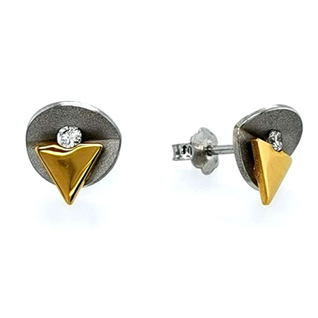 Ohrstecker Platin m. Diamant 30772