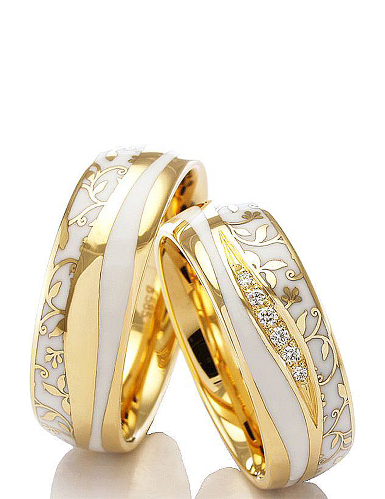 Trauringe Gold Paar F-07557-070