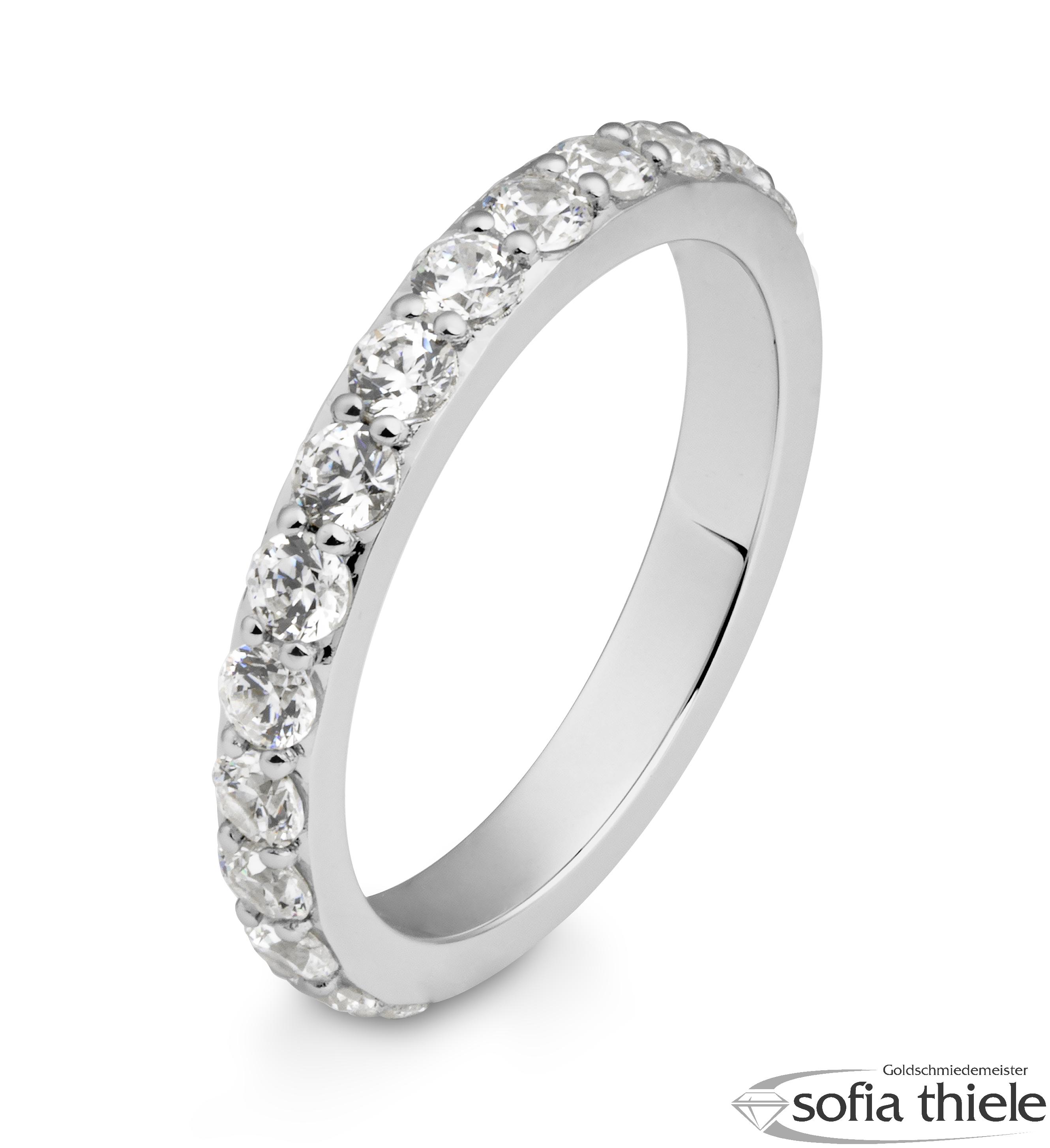 Damenring Platin mit Diamant B-41-061320-6Pt-L