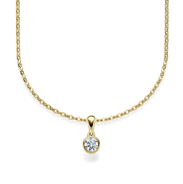 Kette-Collier Gold mit Diamanten RU-1579-1-G