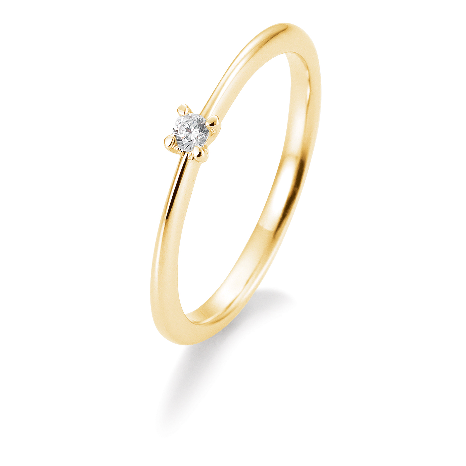 Damenring Gold  mit Diamant B-41-056320-585G