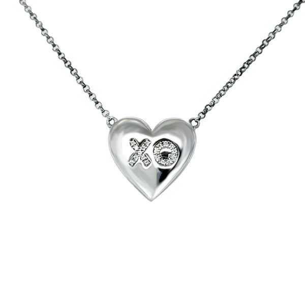 Kette-Collier Silber m. Zirk. ST1461