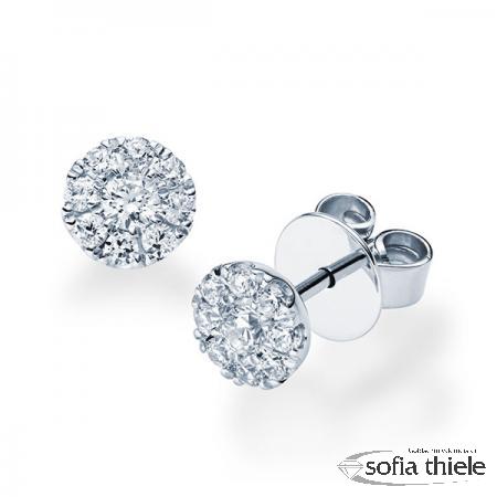 Ohrstecker Gold m. Diamant RU-1618-5-W