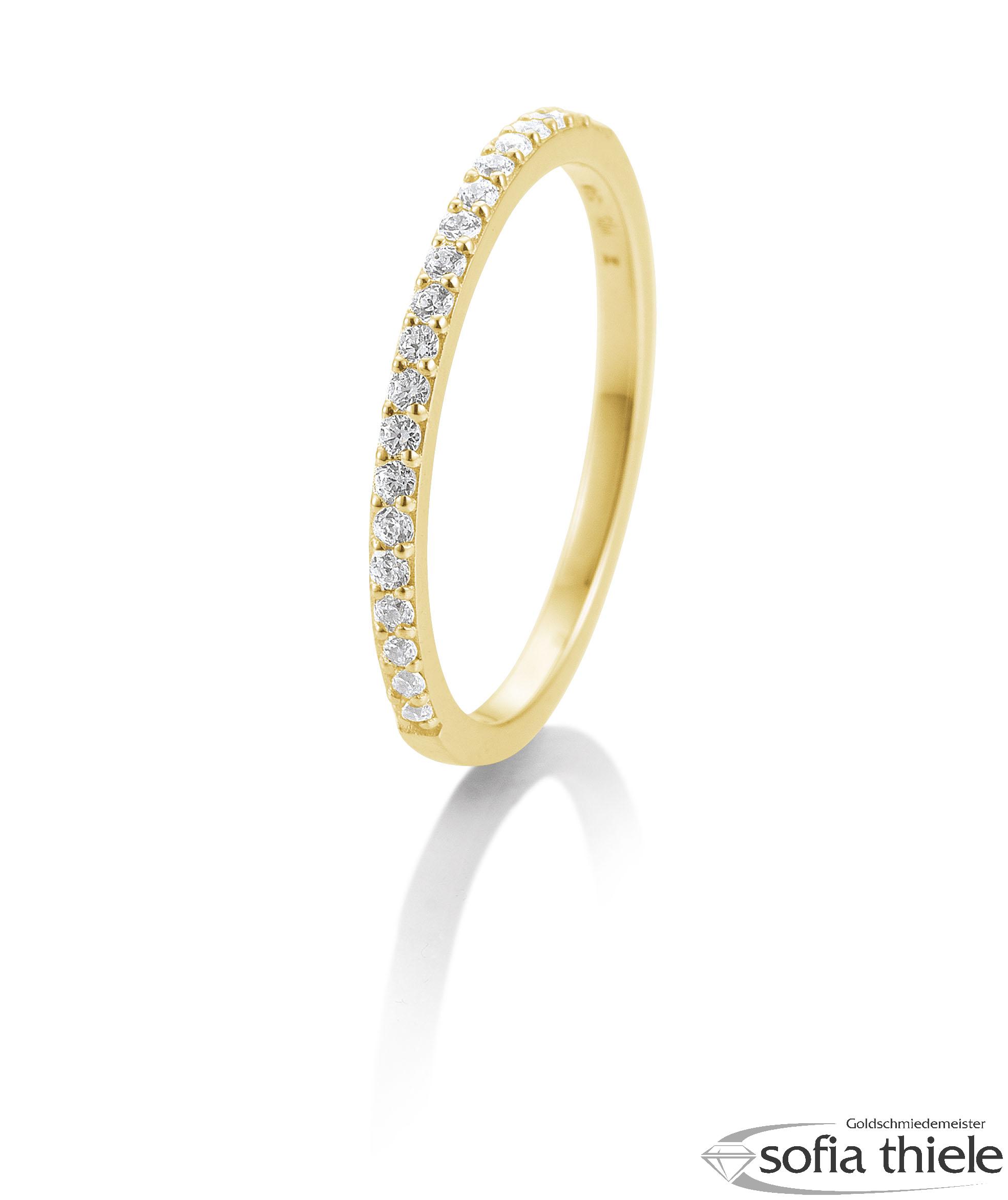Damenring Gold  mit Diamant B-41-859020-585G